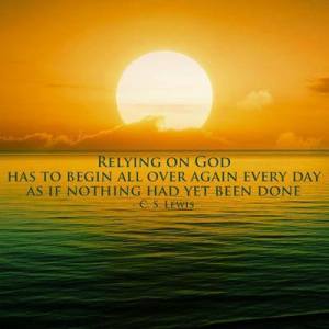 Rely on God Begins w:Each Day